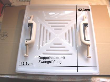 Ersatzhaube mit Aussteller, 400x400mm