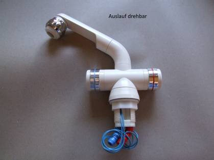 Einlochbatterie weiß