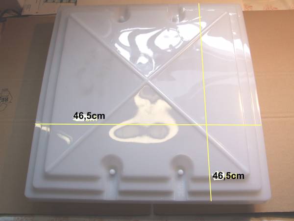 Ersatzhaube mit Aussteller, 400x400mm