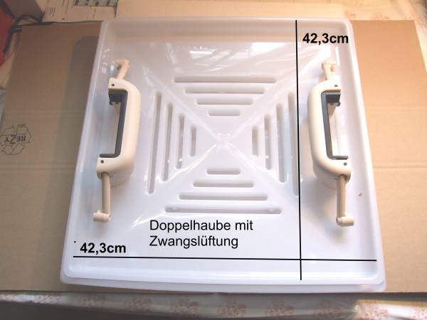 Ersatzhaube mit Aussteller, 400x400mm