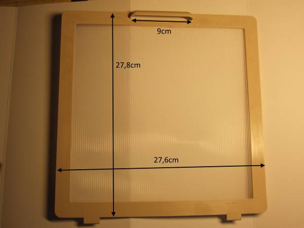 Fliegengitter Mückenschutz für Dachhaube 275x275mm beige