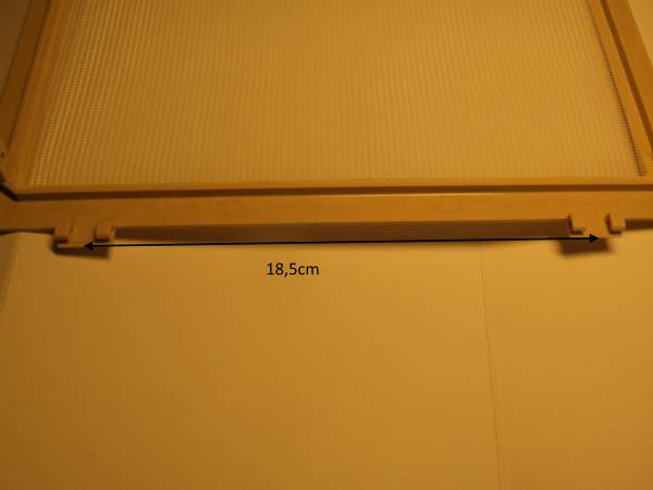 Fliegengitter Mückenschutz für Dachhaube 275x275mm beige
