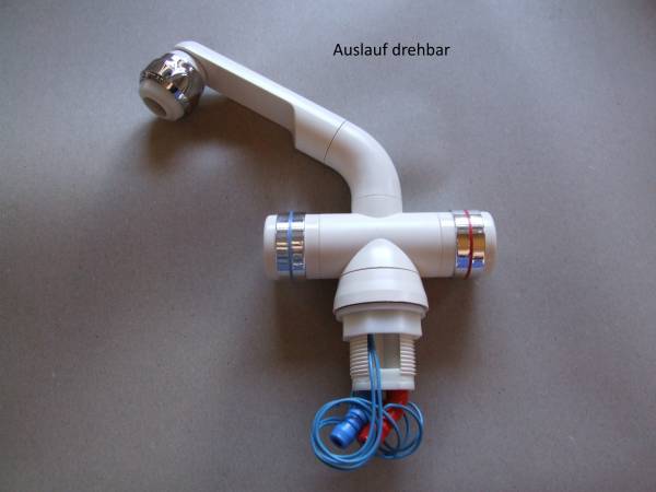 Einlochbatterie weiß
