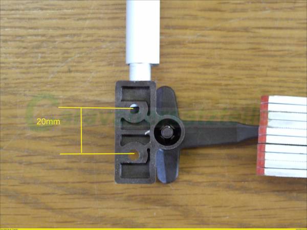 Aussteller Automatik Alu, 280 mm mit Verschluss