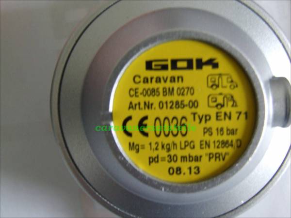 Caravanregler 1,2kg;30mbar
